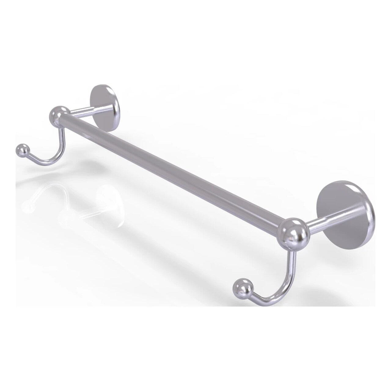 Prestige Skyline Collection 24 Inch Towel Bar With Integrated Hooks - P1000-41-24-Hk-Sch